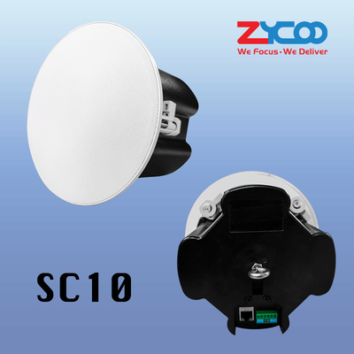 Hệ thống loa IP PA được kích hoạt SC10 SIP Loa trần trong nhà có hỗ trợ PoE 10W